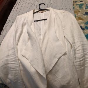 White linen jacket